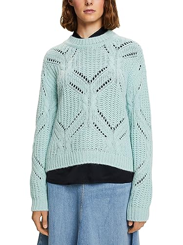 ESPRIT Offenmaschiger Pullover aus Wollmix von ESPRIT