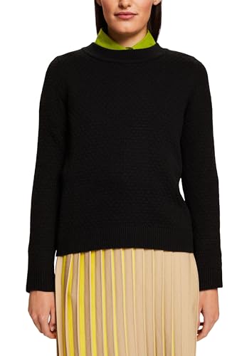 ESPRIT Damen 103EE1I355 Pullover, 001/BLACK, XS von ESPRIT