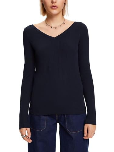 ESPRIT Damen 103EE1K328 T-Shirt, 400/NAVY, M von ESPRIT