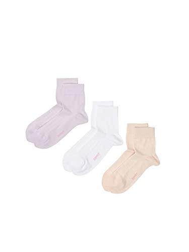 ESPRIT Damen Kurzsocken Active Basic 3-Pack W SSO Baumwolle einfarbig 3 Paar, Mehrfarbig (Sortiment 0020), 36-41 von ESPRIT