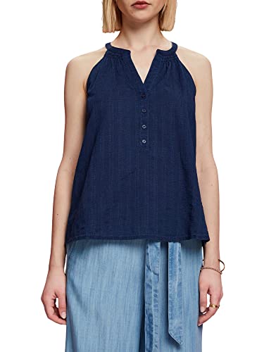 ESPRIT Ärmellose Bluse, 100% Baumwolle von ESPRIT