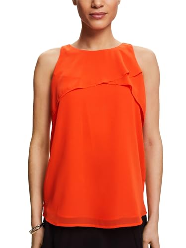 ESPRIT Damen 034ee1f317 Bluse, 880/Bright Orange, Medium von ESPRIT
