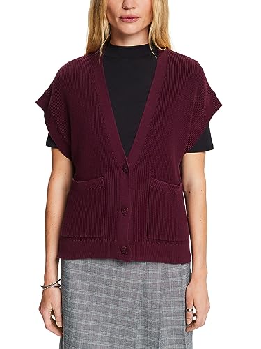 ESPRIT Ärmelloser Cardigan, 100% Baumwolle von ESPRIT