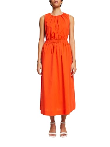 ESPRIT Damen 024ee1e317 Kleid, 880/Bright Orange, XL von ESPRIT