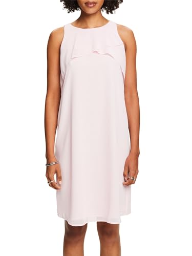 ESPRIT Ärmelloses Crêpe-Chiffon-Minikleid von ESPRIT