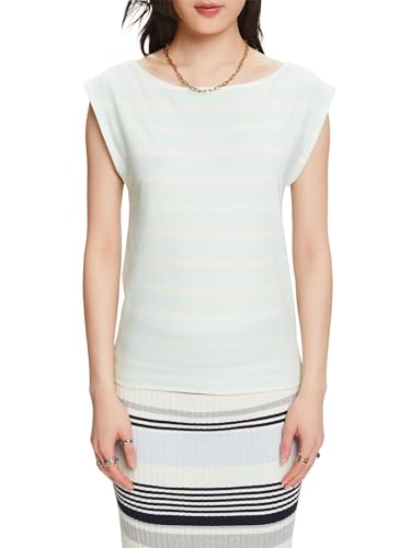 ESPRIT Damen 024ee1k317 T-Shirt, 391/Light Aqua Green, XS von ESPRIT