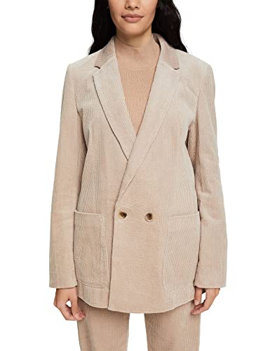 ESPRIT Damen 092ee1g307 Blazer, Light Taupe, 34 EU von ESPRIT