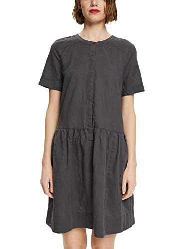 ESPRIT Damen 042EE1E315 Kleid, 010/ANTHRACITE, 38 von ESPRIT