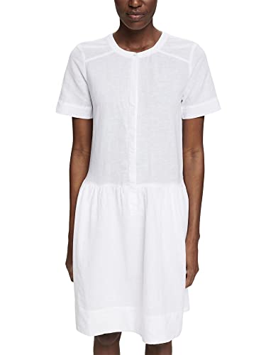 ESPRIT Damen 042ee1e315 Kleid, Weiß, 36 EU von ESPRIT