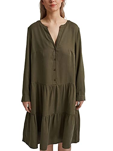 ESPRIT Damen Kleid 021ee1e320, 350/Khaki Green, 44 von ESPRIT