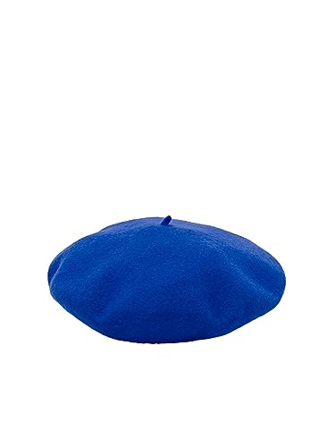 ESPRIT Damen 083EA1P303 Baskenmütze, Blau, One Size von ESPRIT