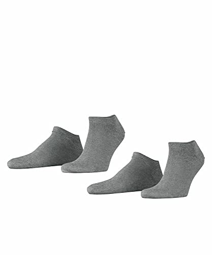 ESPRIT Basic Uni 2-Pack Herren Sneakersocken light greymel. (3390) 39-42 mit hohem Baumwollanteil von ESPRIT
