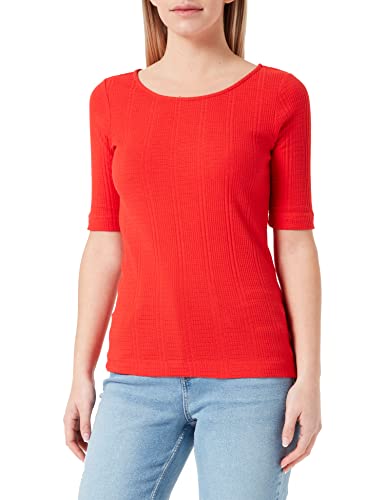 ESPRIT Damen 012EE1K317 T-Shirt, 635/ORANGE RED, M von ESPRIT