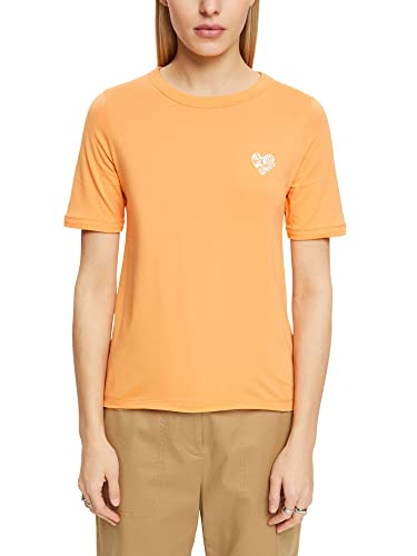 ESPRIT Damen 013EE1K327 T-Shirt, 830/GOLDEN ORANGE, S von ESPRIT