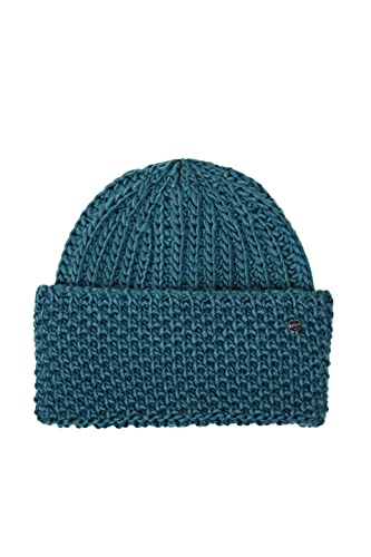 ESPRIT Damen 112EA1P306 Beanie-Mütze, 460/DARK Turquoise, Standard von ESPRIT