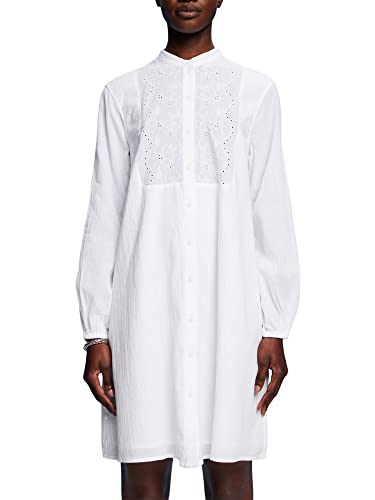 ESPRIT Damen 033ee1e322 Kleid, 100/White, 34 von ESPRIT