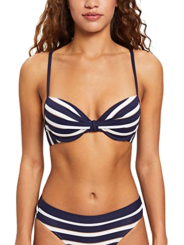 ESPRIT Damen Brela Beach Rcs Pad.plunge Bikini, Navy 3, D EU von ESPRIT