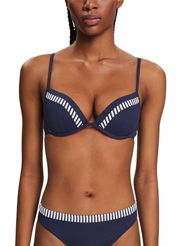 ESPRIT Damen Bondi Beach SSN N Pad.Plunge Bikini, 400/Navy, 12 UK/B von ESPRIT