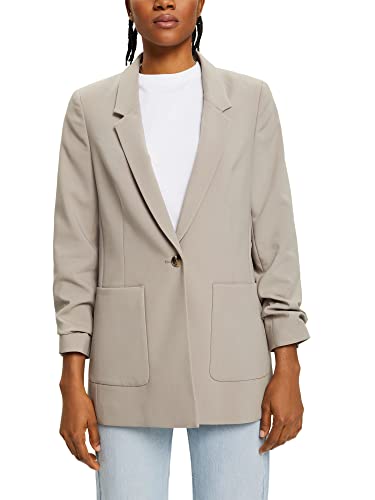 ESPRIT Damen 993EE1G305 Blazer, 240/TAUPE, 32 von ESPRIT
