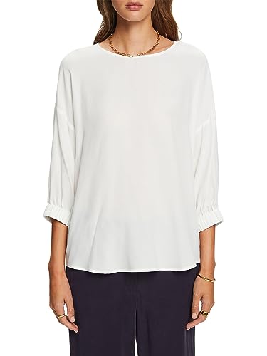ESPRIT Damen 993ee1f318 Bluse, 110/Off White, XXL EU von ESPRIT