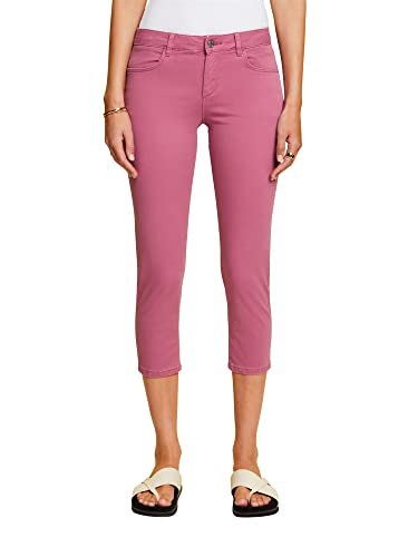 ESPRIT Damen 043ee1b316 Hose, 651/Dark Pink 2, 34W / 24L EU von ESPRIT