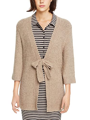 ESPRIT Damen 092ee1i302 Strickjacke, Light Taupe, L EU von ESPRIT