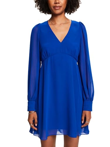 ESPRIT Damen 034ee1e339 Kleid, 410/Bright Blue, Small von ESPRIT