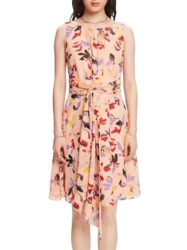 ESPRIT Damen 024EE1E354 Kleid, 853/PASTEL ORANGE 4, 38 von ESPRIT