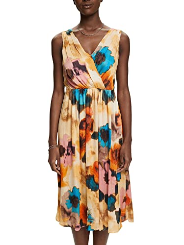 ESPRIT Collection Damen 023eo1e312 Kleid, 243/Taupe 4, 40 von ESPRIT
