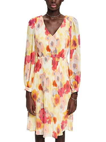 ESPRIT Collection Damen 023eo1e342 Kleid, 823/Orange 4, 32 von ESPRIT