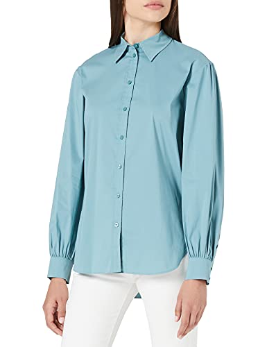 ESPRIT Collection Damen Bluse 021eo1f310, 460/Dark Turquoise, 42 von ESPRIT