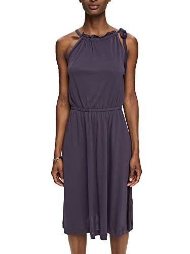 ESPRIT Collection Damen Dress 062eo1e312, Anthracite, L von ESPRIT