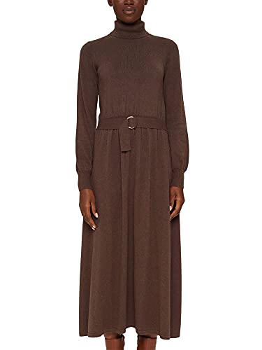 ESPRIT Collection Damen Kleid 091eo1e304, New Dark Brown, M von ESPRIT