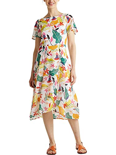ESPRIT Collection Damen Kleid Esprit, Weiß (113), 38 von ESPRIT