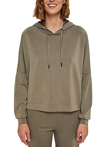 ESPRIT Collection Damen Sweatshirt 081eo1j303, Dark Khaki, S von ESPRIT