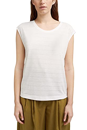 ESPRIT Collection Damen T-Shirt 051eo1k302, Off White (110), XL von ESPRIT