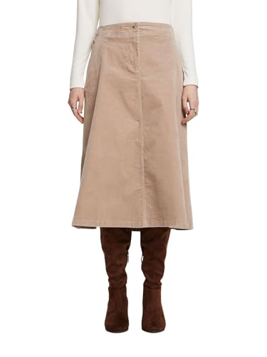 ESPRIT Damen 093EE1D304 Rock, 260/LIGHT Taupe, 42 von ESPRIT