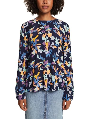 ESPRIT Damen 024ee1f329 Bluse, 404/Navy 5, Small von ESPRIT