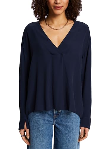 ESPRIT Damen 994ee1f304 Bluse, Navy, M EU von ESPRIT
