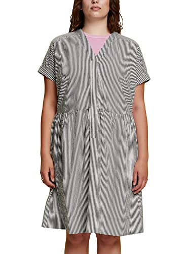 ESPRIT Curvy Seersucker-Kleid 100% Baumwolle von ESPRIT