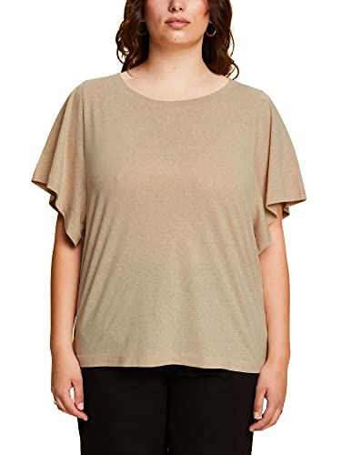 ESPRIT Damen 043EE1K368 T-Shirt, 285/SAND, 44 von ESPRIT