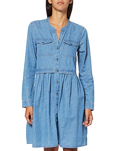ESPRIT Damen 010CC1E301 Kleid, Blau (Blue Light Wash 903), Medium (Herstellergröße: M) von ESPRIT