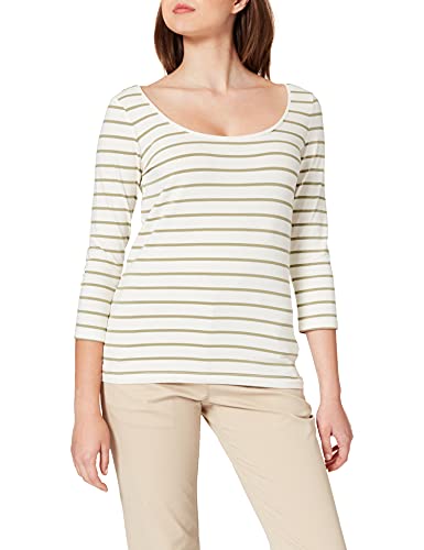 ESPRIT Damen T-Shirt 011ee1k362, 345/Light Khaki, S von ESPRIT