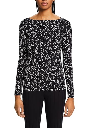 ESPRIT Damen 014ee1k313 T-Shirt, 003/Black 3, XXL von ESPRIT