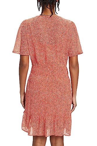 ESPRIT Damen 023ee1e306 Kleid, 638/Orange Red 4, 32 von ESPRIT