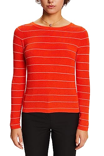 ESPRIT Damen 023ee1i310 Pullover, 637/Orange Red 3, L von ESPRIT