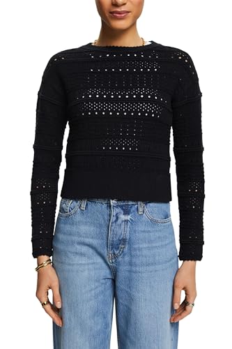 ESPRIT Damen 024EE1I324 Pullover, 001/BLACK, Medium von ESPRIT