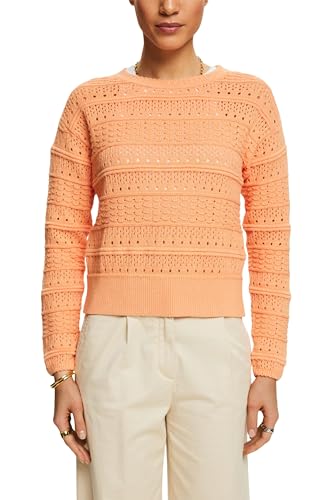 ESPRIT Damen 024ee1i324 Pullover, 850/Pastel Orange, Medium von ESPRIT