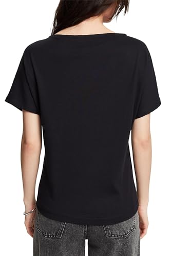 ESPRIT Damen 024EE1K324 T-Shirt, 001/BLACK, XS von ESPRIT