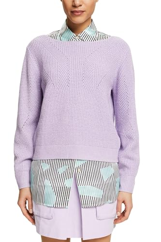 ESPRIT Damen 024ee1i343 Pullover, 570/Lavender, L von ESPRIT